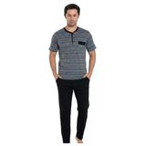 Seamlife Erkek %100 Pamuk Yazlık Kısa Kollu Pijama Takımı 9669