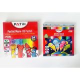 Searock Fatih 24 Renk Boyama Seti 2'li Paket Pastel Boya Kuru Boya