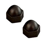 Seas Door Çelik Kapı Çekme Kol Vida Somun Kapağı Plastik Siyah Renk - 2 Adet Modern Tasarım ve Dayanıklı Yapı