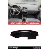 Seat Cordoba 1998 2001 3d Torpido Koruma Kılıfı Ön Göğüs Kaplama Kırmızı Şerit