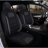 Seat Ibiza 1995-2025 Uyumlu Basic B Model Özel Tasarım Oto Koltuk Kılıfı Seti - Basic92 - Siyah - Beyaz