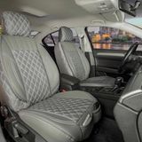 Seat İbiza ESKİ Lüx Yarı Deri Oto Koltuk Kılıfı Ön Arka Takım İSTANBUL SERİSİ FÜME