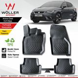 Seat Ibiza Paspas 2017 2026 Arası Uyumlu 3D Havuzlu Wöller Paspas - Siyah