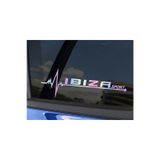 Seat Ibiza Yan Cam Sticker Oto Kapı 20 Cm X 7 Cm Holo-Chroma