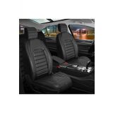 Seat İbiza Yeni Uyumlu Lüks Deri Oto Koltuk Kılıfı Ön/arka 5li Set Original Siyah