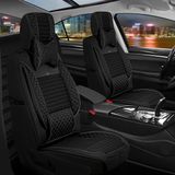 seat Ibiza Yeni Uyumlu Yarı Deri Oto Koltuk Kılıfı Ön/arka Set Prime Model Siyah