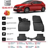 Seat Leon 2012-2020 4.5d Premium Havuzlu Siyah Paspas Takımı Kokusuz