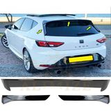 Seat Leon 2012-2020 Parlak Siyah Cam Çıtası Spoiler-Spoyler