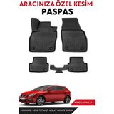 Seat Leon 2013-2014-2015-2016-2017-2018-2019 Model Araca Özel Havuzlu Paspas Takım - Siyah