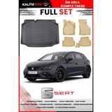 Seat Leon 2013 Model 4d Bagaj ve Pro Serisi Havuzlu Bej Paspas Takımı - Siyah