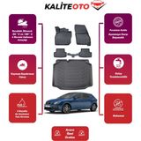 Seat Leon 2015 Model Bagaj Havuzu+4d Araca Özel Havuzlu Paspas Takımıı Prqx - Siyah