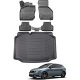 Seat Leon 2015 Model Bagaj Havuzu+Araca Özel Üretim 3D Havuzlu Paspas - Siyah