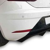 Seat Leon (2017 - 2019) Çift Çıkış Arka Tampon Eki - Difüzör (plastik) Uyumlu