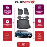 Seat Leon 2024 Model Bagaj Havuzu+4d Araca Özel Havuzlu Paspas Takımıı Prqx - Siyah