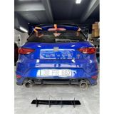 Seat Leon Aero Tampon Arka Tampon Splitteri Arka Difüzör Cnc Flap Seti Parlak Siyah Boyalı Model 2