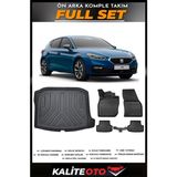 Seat Leon Bagaj Havuzu+4.5d Havuzlu Paspas Seti 2024 Model - Siyah