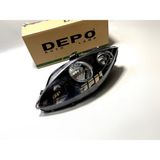 Seat Leon Mk2 1p 2006-2013 Ön Far Siyah Sağ Depo - 001-Renkli