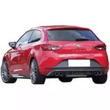 Seat Leon Mk3 İcin (2013-2016) Fr Arka Tampon Eki - Difuzor (Plastik)