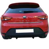 Seat Leon Mk3 İcin - 5F (2013-2016) Style Uyumlu Arka Tampon Eki - Difuzor (Plastik)