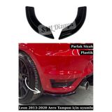 Seat Leon Mk3 - Mk3.5 Aero Tampon Arka Flap Bıçak Seti - Parlak Siyah