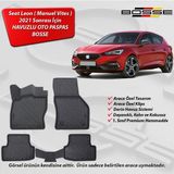 Seat Leon Paspas Araca Özel (Manuel Vites) 2021 Sonrası BOSSE 3D Havuzlu Oto Paspas - Siyah