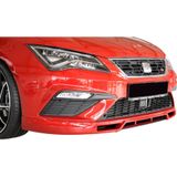 Seat Leon Uyumlu Mk3.5 -5F (2017-2020) Rieger Style Fr Uyumlu Ön Tampon Ek (Plastik)