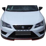 Seat Leon Uyumlu Mk3 -5F (2013-2016) Fr Uyumlu Ön Tampon Ek (Plastik)