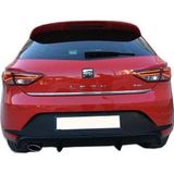 Seat Leon Uyumlu Mk3 - 5F (2013-2016) Style Uyumlu Arka Tampon Eki - Difüzör (Plastik)