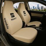 Seat Ön ve Arka Oto Koltuk Kılıfı Penye Servis Kılıfı Seti - Bej