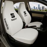 Seat Ön ve Arka Oto Koltuk Kılıfı Penye Servis Kılıfı Seti - Beyaz