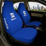 Seat Ön ve Arka Oto Koltuk Kılıfı Penye Servis Kılıfı Seti - Mavi