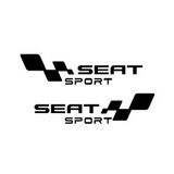 Seat Sport Araba Yan kapı Sticker 30 cm Siyah Renk