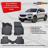 Seat Tarraco Paspas Araca Özel 2018 Sonrası BOSSE 3D Havuzlu Oto Paspas - Siyah