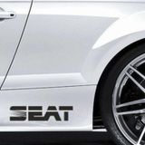 Seat Yapıştırma Marşpiyel Yazısı Sticker 2 Adet