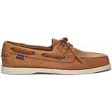 Sebago Docksides Erkek Deri Crazy Horse Ayakkabı Düz Tabanlı Kahverengi Günlük Kullanım İçin