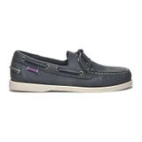 Sebago Docksides Portland Crazy Horse Erkek Deri Ayakkabı Mavi