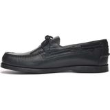 Sebago Docksides Portland Günlük Ayakkabı Siyah Deri Erkek Bağcıklı Özellikli Suya Uygun Tasarım