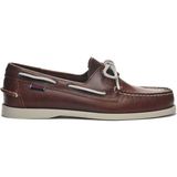Sebago Docksides Portland Waxed Erkek Deri Ayakkabı Kahverengi Bağcıklı Günlük Kullanım