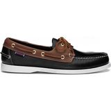 Sebago Portland Günlük Ayakkabı Deri Erkek Renkli Moc Ayak Parmağı Tasarım