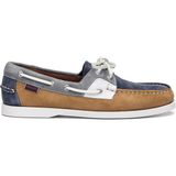 Sebago Rossisland Jib Erkek Deri Ayakkabı - Beyaz - Kahverengi