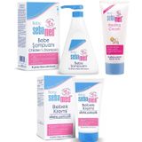 Sebamed Baby 500 ml Bebek Şampuanı + 200 ml Bebek Kremi + 50 ml Bebek Pişik Kremi