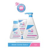 Sebamed Baby Günlük Bakım Seti–750ml Şampuan,100ml Pişik Önleyici Krem-150ml Nemlendirici Bebek Yağı