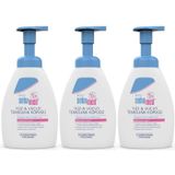 Sebamed Baby Yüz Vücut 3x400 ml Bebek Temizleme Köpüğü