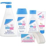 Sebamed Bebek Bakım Seti 5 Parça Bebe Şampuanı, Losyon, Yağ, Pişik Kremi ve Sabun Hacim Hassas Ciltler İçin