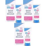 Sebamed Bebek Kremi 200ML (Ekstra Yumuşak) (3 Lü Set) - Beyaz