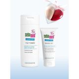 Sebamed Clear Face Sivilceye Yatkın Ciltler Için Etkili Hyalüronik Asit Içerikli Nemlendirici Etkili Bakım Jeli 50 ml + Tonik 200 ml Makyaj Süngeri