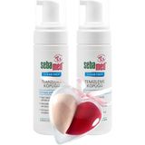 Sebamed Clear Face Sivilceye Yatkın Yağlı Ciltler Için Etkili Siyah Nokta Karşıtı Yüz Temizleme Köpüğü 150 ml 2 Adet Makyaj Süngeri