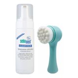 Sebamed Clear Face Temizleme Köpüğü 150ml ve Fluweel Cilt Yüz Temizleme Fırçası Yeşil
