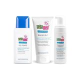 Sebamed Clear Face Temizleyici Yüz Toniği + Bakım Jeli + Yüz Temizleme Köpüğü Top:350ml (Avantaj Pk)