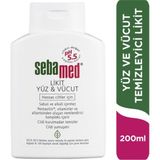 Sebamed Likit Yüz ve Vücut Temizleyici Jel - Koruyucu Etki, 200 ml, Unisex, Hipoalerjenik, Tüm Cilt Tiplerine Uygun